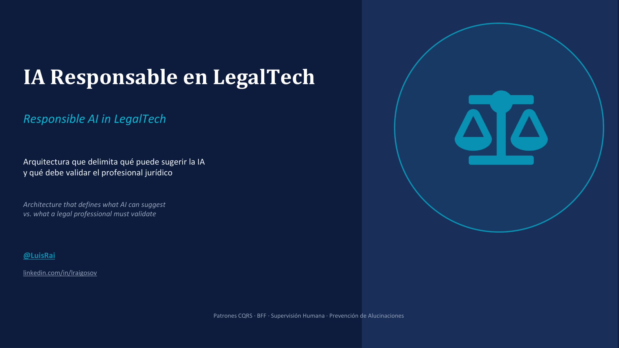 LegalTech e IA responsable, lamina 1